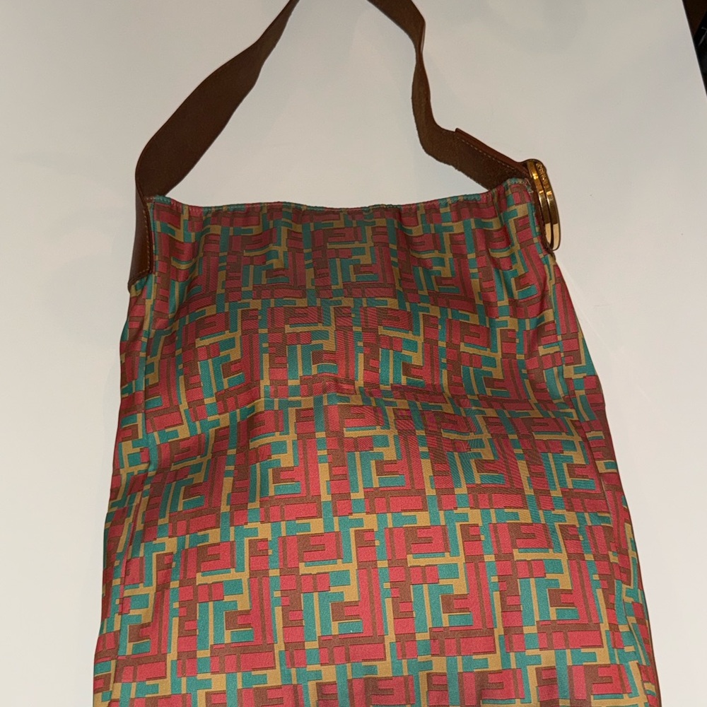 Fendi Vintage Multicolor Geometric Rare Shoulder Bag .. good condition